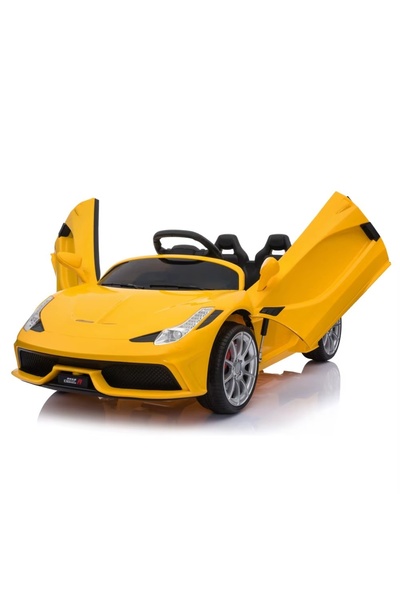 Rally White Electric Kids Car with Ferrari Design