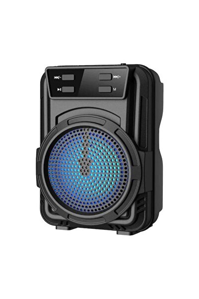 BATEGEN Portatif Rgb Ledli Bluetooth Hoparlör Net Ve Yüksek Ses Usb-Tf-Fm Rad...