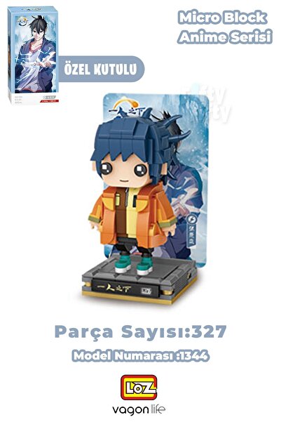 Vagonlife Loz Micro Anime Serisi 1344 Modeli 327 Parça Dekoratif Oyuncak Yapı...