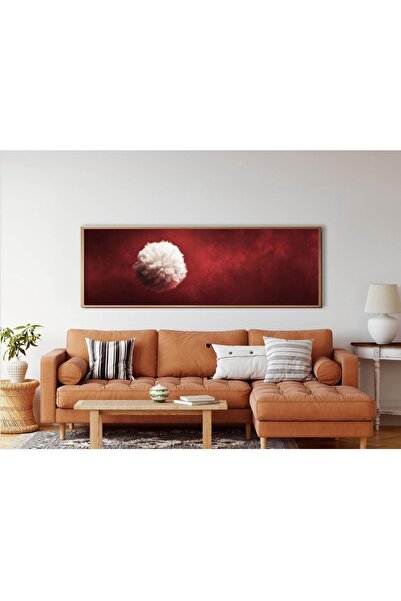 Tuba Decor Tek Parça Gerçek Ahşap Yatay Panorama Çerçeveli Tablo