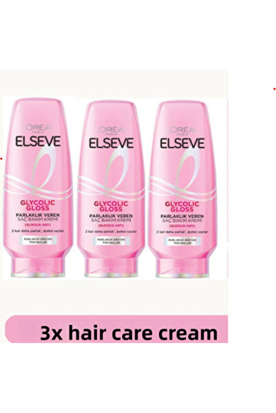 ELSEVE Balsam pentru păr Glycolic Gloss pentru strălucire 200 ml, 3 bucati