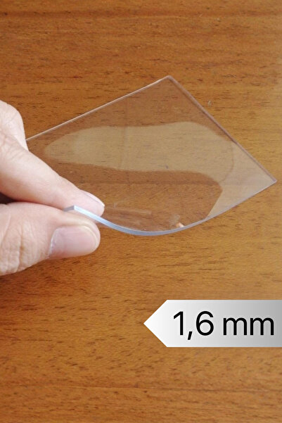 İzen 1,6 mm Şeffaf PVC Masa Örtüsü Dikdörtgen Kare Kalın Kaymaz Koruyucu Esne...