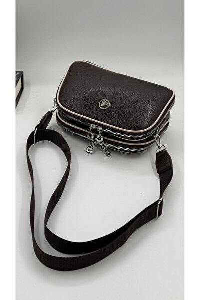 DMG Collection Women's Shoulder Bag with 4-Compartment Column Strap Detail