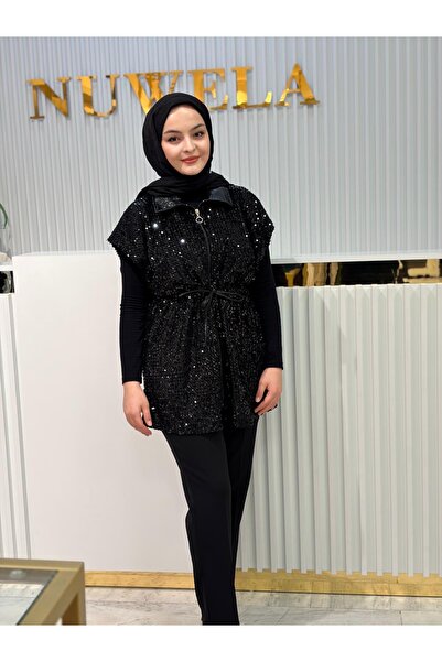 MODA Payet yelek kadın