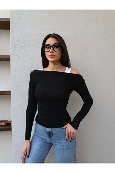 ESRAHELVACI Off-Shoulder Tank Top Blouse Set