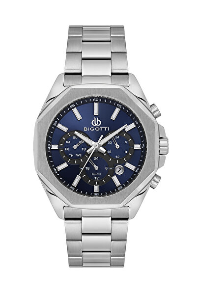 Bigotti Raffinato Silver Stainless Steel Watch for Men BG.1.10687-3