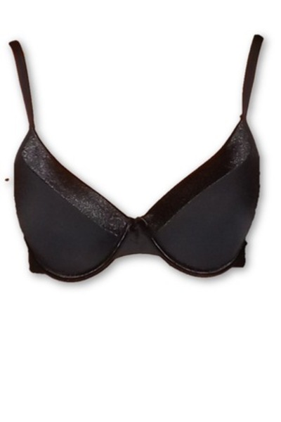 Lemila Women's Bra, Satin, Size 100D, Black