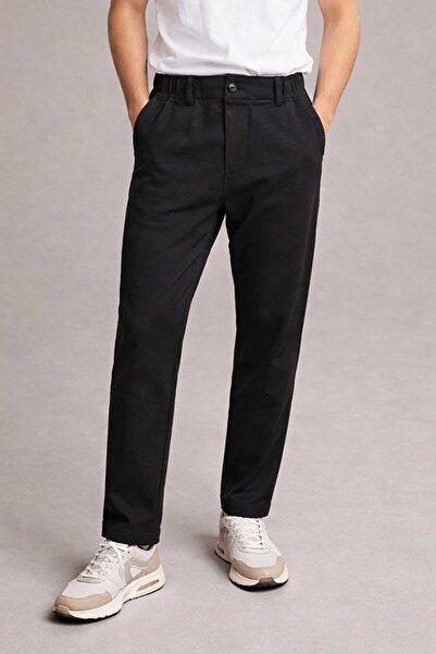 Remsa Mayo Ανδρικό παντελόνι με λεπτομέρεια φερμουάρ 3171 Μαύρο