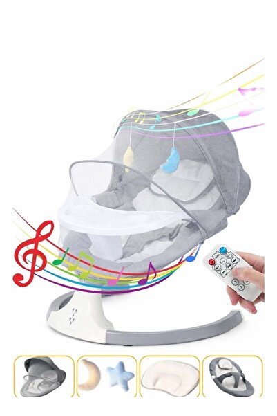 GENERAL كرسي هزاز كهربائي للأطفال مع جهاز تحكم عن بعد وشبكة واقية من البعوض