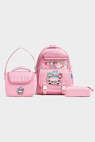 By Hakan My Polo 2087 3-PIECE Geantă pentru școala primară și gimnazială Rucs...