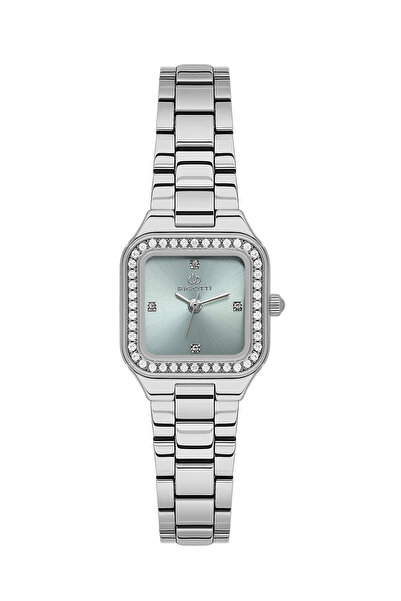 Bigotti ساعة كوتيديانو الفضية المصنوعة من الفولاذ المقاوم للصدأ للنساء BG.1.1...