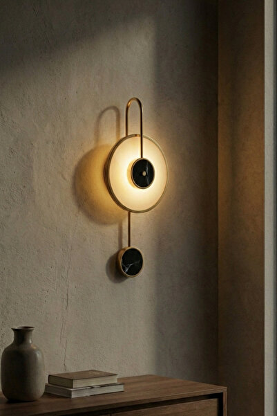 Renkoled Aydınlatma MODERN dekoratif TASARIM mermer LEDLİ aplik , LED duvar a...