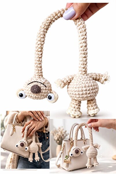 AresTokaAksesuar زينة حقيبة يد على شكل دمية من عصر الجليد من أميجورومي، زينة ...