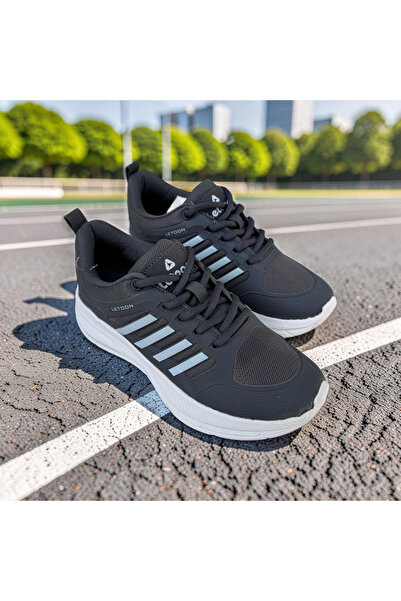 LETOON Unisex Lightweight Comfortable Insole Summer Lace-Up Casual Sneaker Sp...