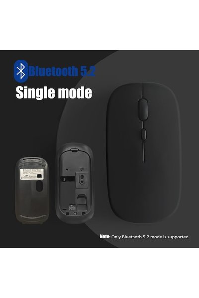OEM Mouse Bluetooth, 5.2, Silențios, Negru, Dimensiune Mică