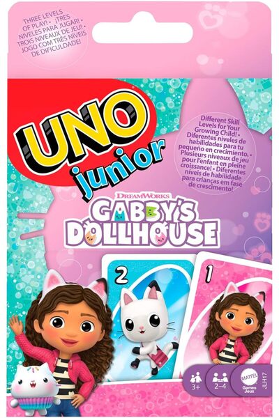 Uno Junior Gabby's Dollhouse Card Game