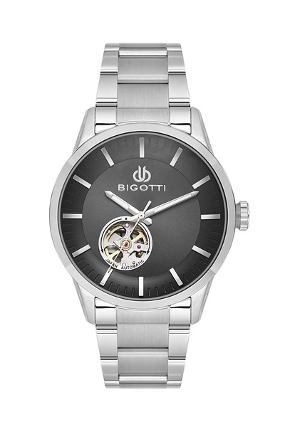 Biggoti Raffinato Silver Stainless Steel Watch for Men BG.1.10685-2