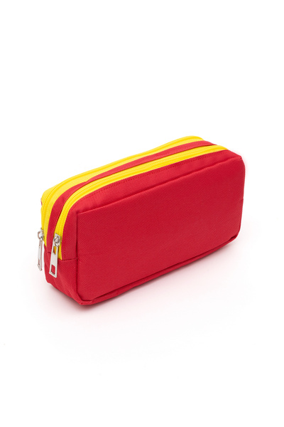 NS reliable Червен многофункционален калъф за моливи с голям капацитет