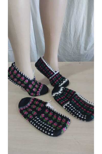 Papatyam 2 Pieces of Hand Knitted Five Needles/Handmade Booties/Dowry Booties...