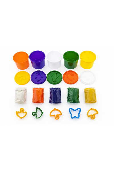 Magic Magic Clay Educational Play-Doh Set for Kids - 5 Colors with Fun Shapin...