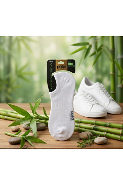Pola Men's Sneaker Bamboo Socks White 40-44
