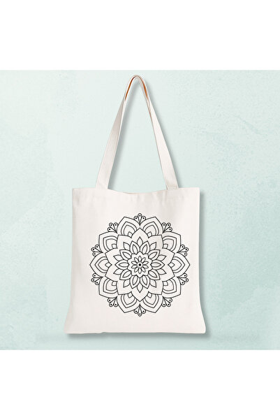 Cemira Mandala Çanta Boyama – Boyanabilir Bez Çanta | Eğitici Aktivite Çantası