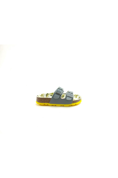 Superfit Ortopedik Çocuk Terlik Çift Bantlı P 800111-2120 Dinazor GRAU / MEHR...