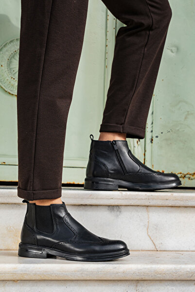 PANORAMA Genuine Leather Men's Chelsea Boots