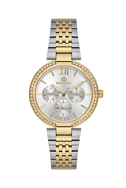 Biggoti Raffinato Silver and Gold Stainless Steel Watch for Women BG.1.10661-5