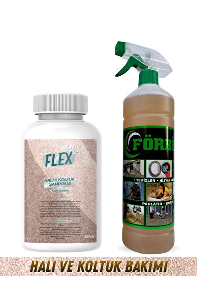 FÖRBİX GTS-35 Çok Amaçlı Leke Çıkarıcı + Flex Halı ve Koltuk Şampuanı | Koltu...