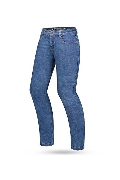 Bela بنطلون جينز ريو بلو للرجال للحماية أثناء ركوب الدراجات النارية مقاس 34