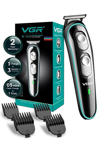 Generic VGR Professional Electric Hair Clippers Kit, Rechargeable with 4 Guid...