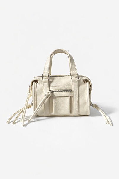 Çantacımstore Women's Mini Bowling Bag Cream