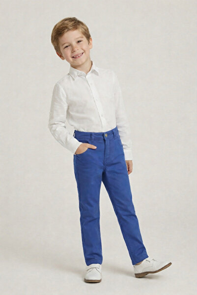 nacar çarşı Boy's White Long Sleeve Shirt Saks Blue Trousers 23 April 29 Octo...