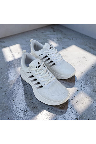 LETOON Unisex Lightweight Comfortable Insole Summer Lace-Up Casual Sneaker Sp...