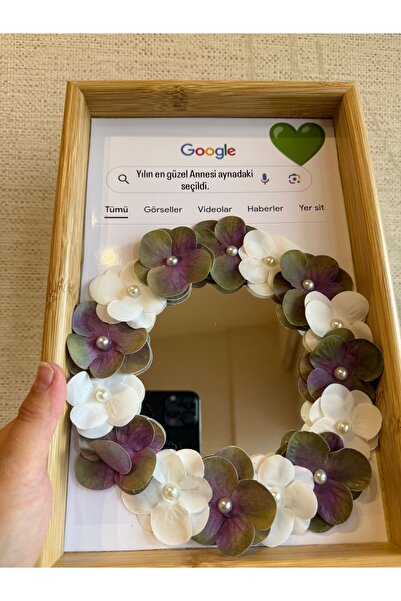 ADA HOME COLLECTION SHOP YILIN EN GÜZEL ANNESİ AYNADAKİ SEÇİLDİ-TEMALI ÇİÇEKL...