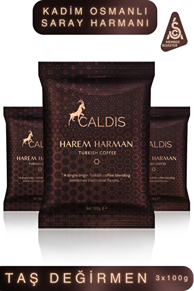 Caldis ®   Harem Harman ™   3 X 100 Gr Turkish Coffee (Saray Blend & Freshly ...