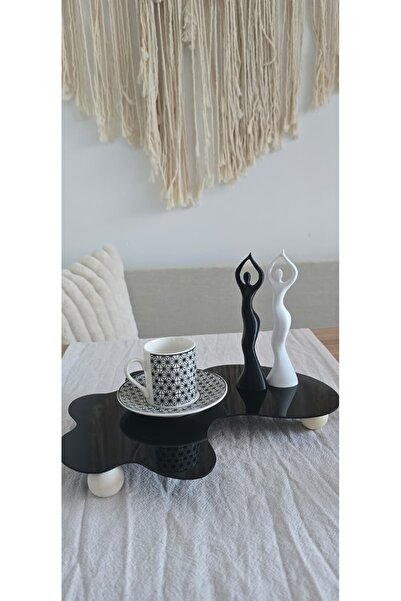 MUJA DEC 30X19 cm Black Acrylic Decorative Presentation Tray – Object Present...