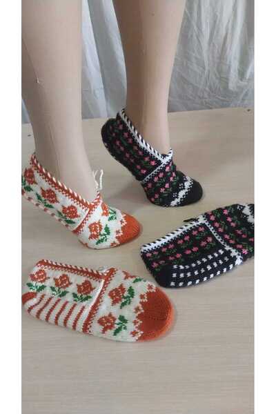 Papatyam 2 Pieces of Hand Knitted Five Needles/Handmade Booties/Dowry Booties...