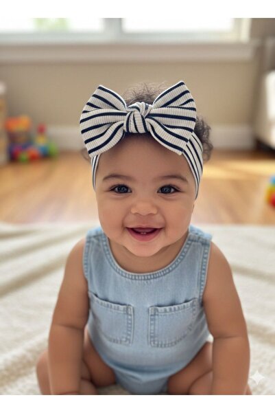 Kız Bebek Çocuk Fiyonk Bağlamalı Bandana