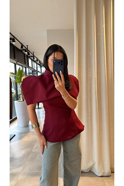 ALVOR Women's 2-Piece Set - Strapless Bustier and Cape Set with Shoulder Ruffles