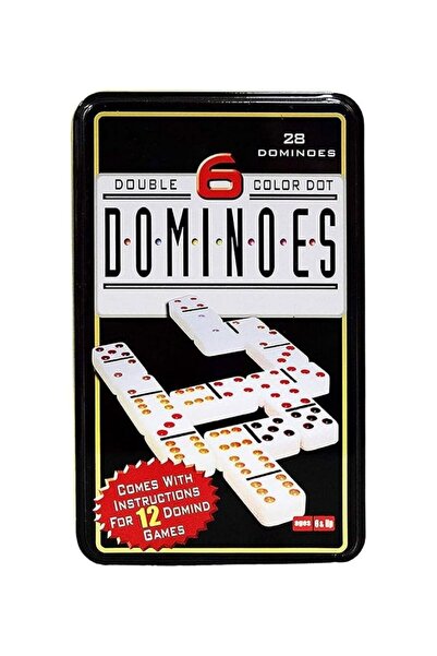 Premium Double 6 Color Dot Dominoes – 28 Pc Classic Game Set