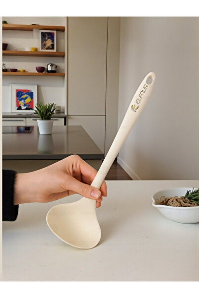 elfnur Hard Tip Heat Resistant Fireproof Nonstick Silicone Scoop