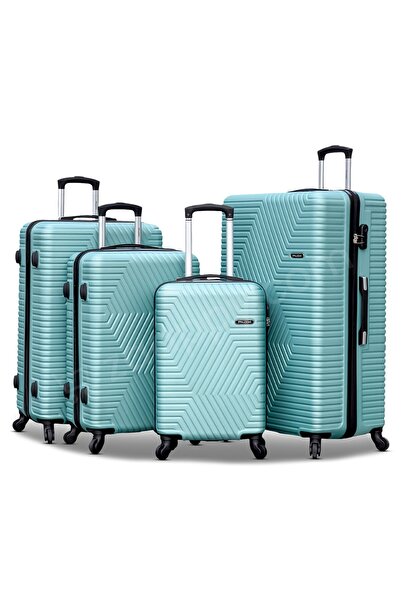 ZAAPPY Hard Shell Lightweight ABS 4 PCS Set (20/24/28/32 Inch) Luggage, Secur...
