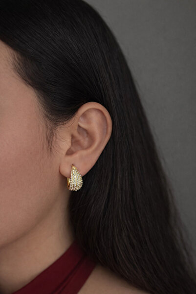 lit accessories XUPING Zirkon Taş Kaplı Klipsli Küpe