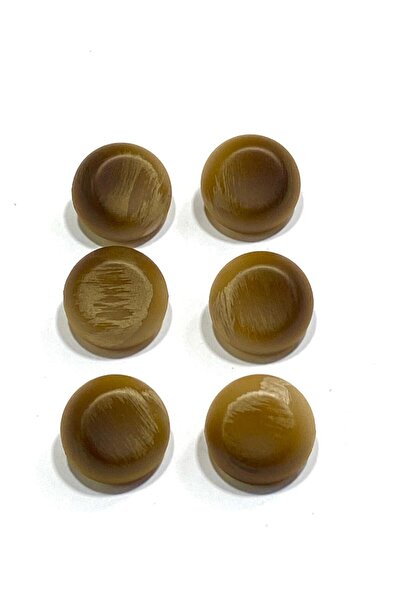 karantuhafiye Italian Cardigan Vest Button / Mustard / Matte Bombeli / 1.8 cm...