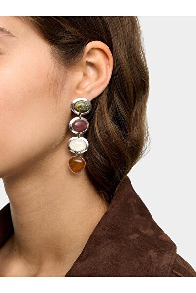 PARFOIS Taşlı Uzun Küpe