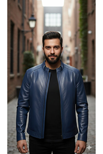 halismenspor Genuine Lambskin Men's Leather Coat Real Leather Jacket Soft Lea...