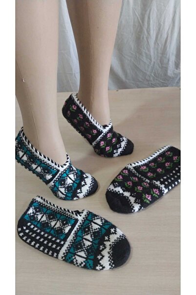 Papatyam 2 Pieces of Hand Knitted Five Needles/Handmade Booties/Dowry Booties...