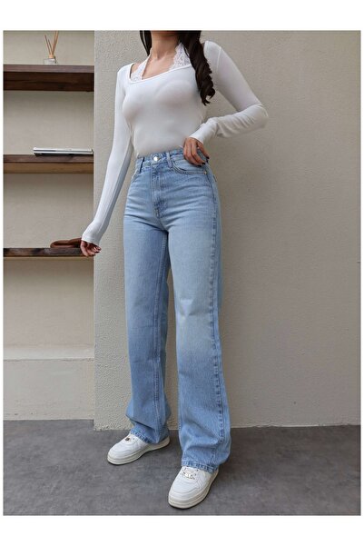 ESRAHELVACI Yüksek Bel Straight Orj Jean